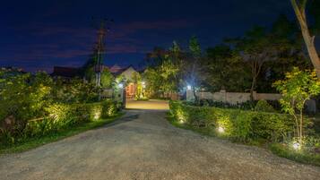 Front of property – evening/night