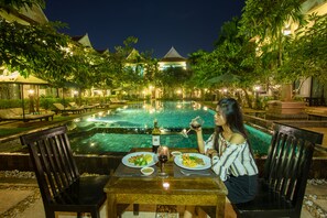 Lunch and dinner served, local and international cuisine - Tanei Angkor Resort and Spa (Siem Reap)