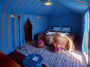 Standard Double Room | Bed sheets - Dune Merzouga Camp (Taouz)