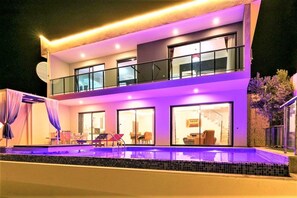 Front of property – evening/night