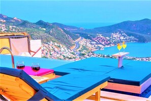 숙박 시설에서 보는 주변 전망