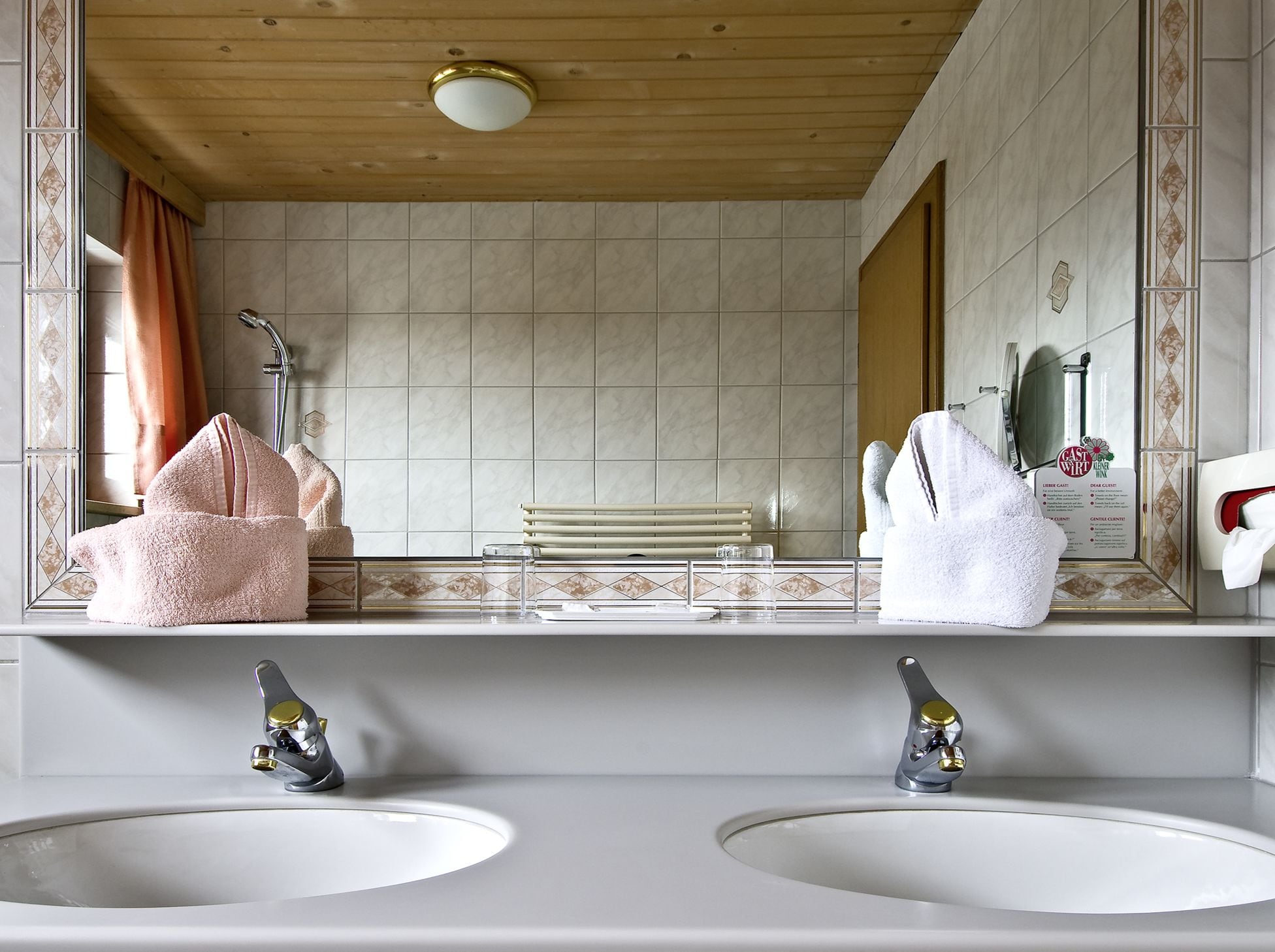 deluxe room | bathroom | hair dryer, bathrobes, slippers, towels