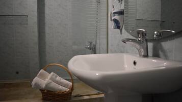 Standard Double Room, Balcony | Bathroom | Shower, free toiletries, hair dryer, slippers