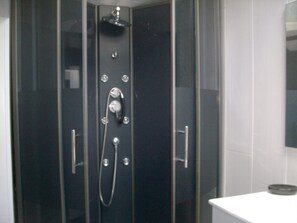 Habitación doble | Regadera en el baño