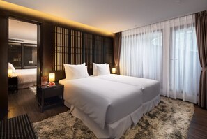 Silver Pearl Limited View | 1 phòng ngủ, bộ đồ giường cao cấp, nệm có lớp đệm bông 