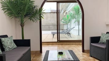 Apartment, Ensuite, Mountain View (Le Soleil Avec terrasse) | Terrace/patio