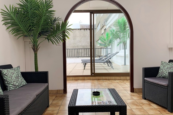 Apartemen, ensuite, pemandangan gunung (Le Soleil Avec terrasse) | Teras/patio