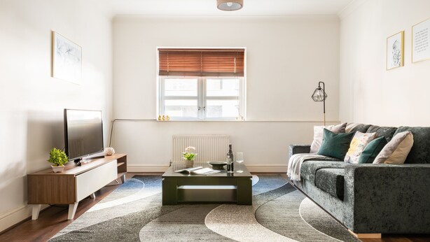 Apartment, 1 Schlafzimmer | Wohnbereich | Flachbildfernseher