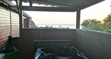 Nice villa overlooking the Caribbean Sea.