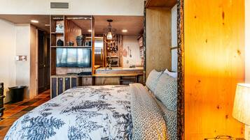 1 間睡房、熨斗/熨衫板、免費 Wi-Fi、床單