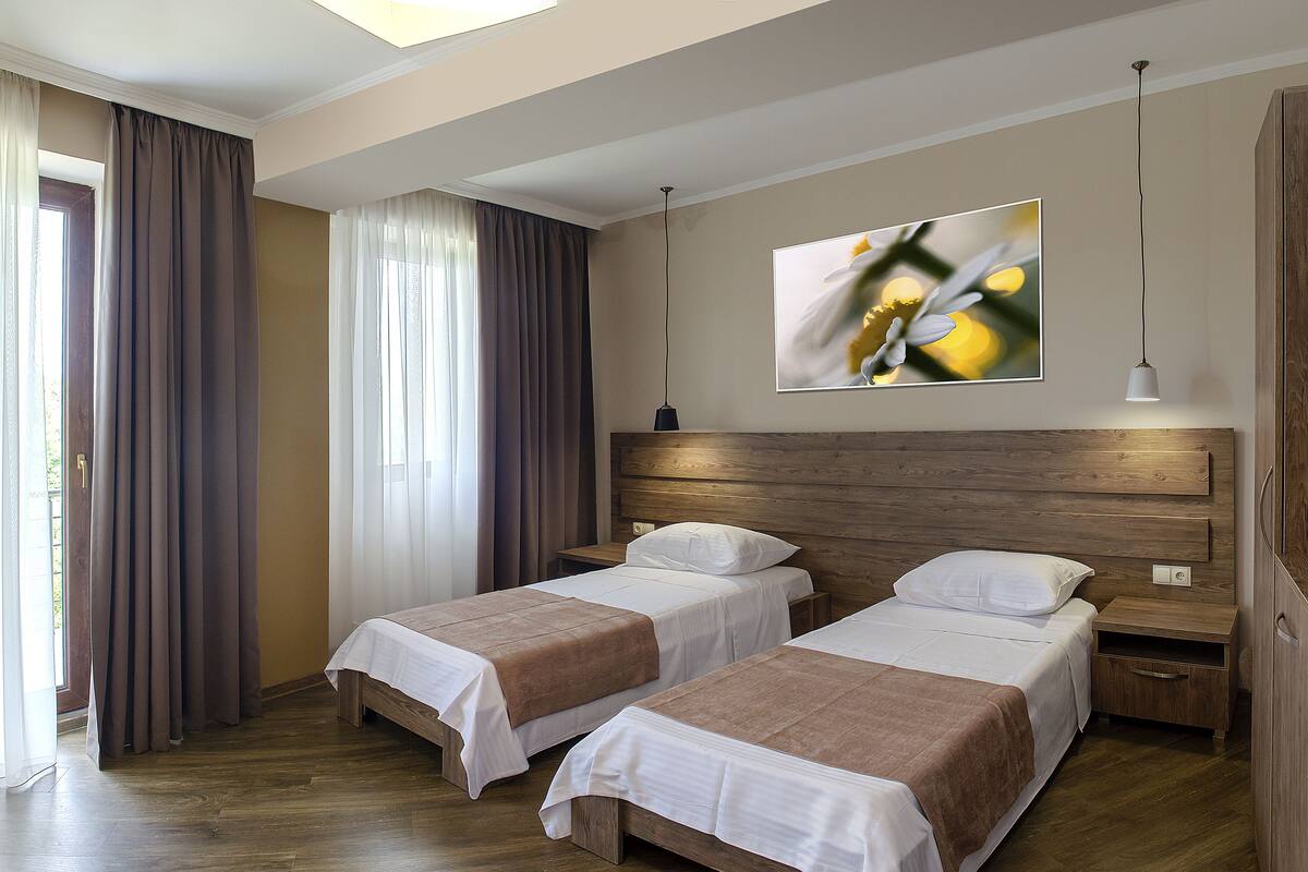 Sea View Junior Twin Suite | Egyptian cotton sheets, premium bedding, down duvets