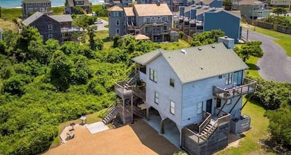 Steps to beach/Ocean view/bright & modern in Duck/ pool & tennis in Sanderling