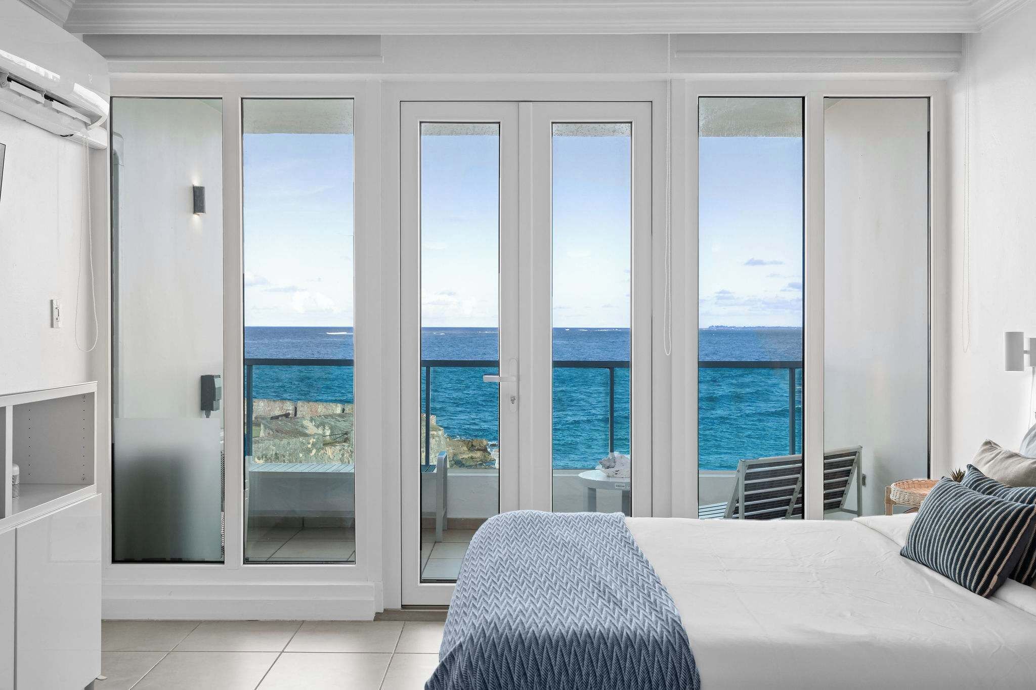 Desk, blackout drapes, iron/ironing board, travel crib