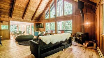 Télévision, cheminée