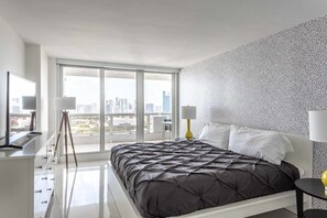 1 habitación, tabla de planchar con plancha, cuna de viaje y wifi 