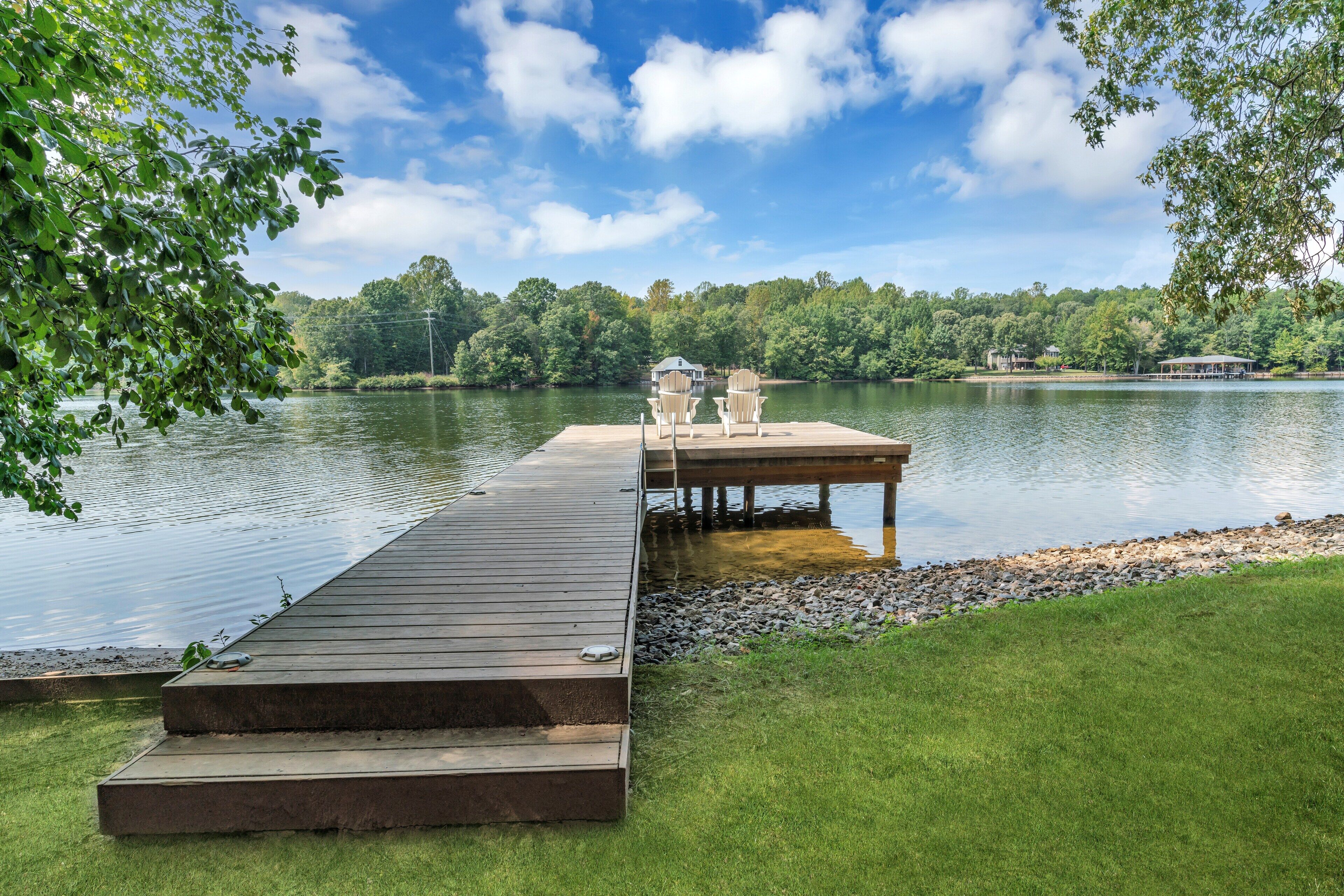 Dock overlooking the lake
