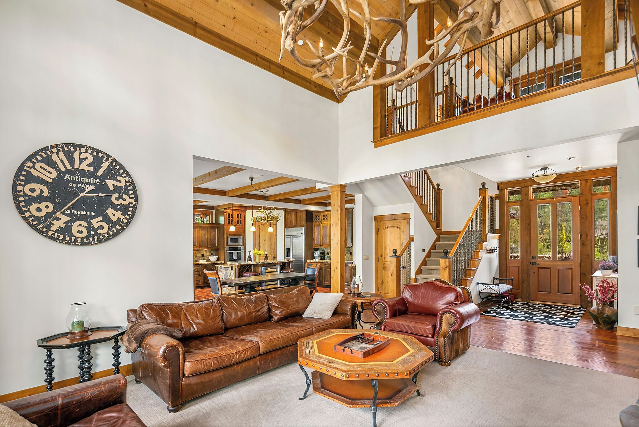 Smart TV, fireplace, video games, DVD player