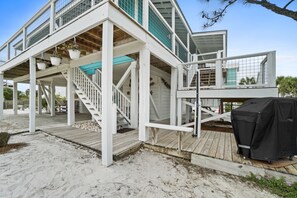 Terrace/patio - 3 Bedroom/2 Bath Gulf View Home With Private Pool! (Cape San Blas)