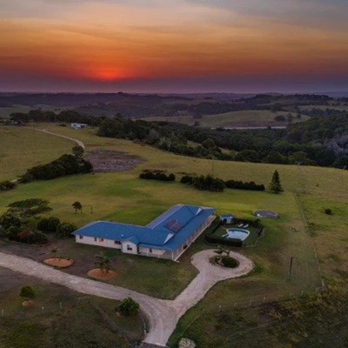 منظر من الجو على ارتفاع عالٍ