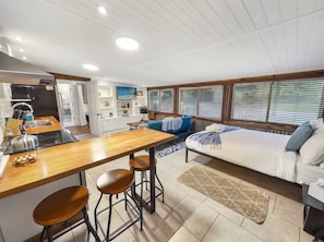 1 bedroom, iron/ironing board, travel crib, WiFi