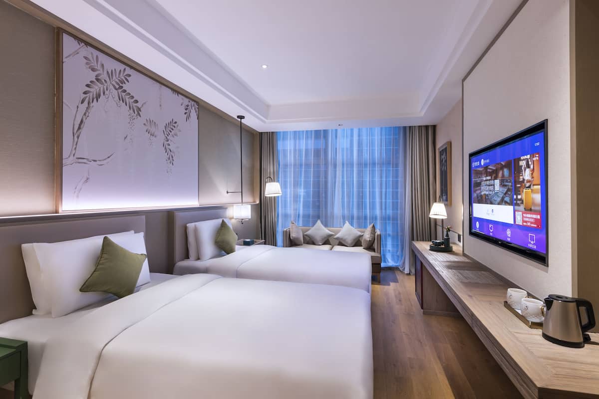 Phòng 2 giường đơn Deluxe, không hút thuốc | Bàn, màn/rèm cản sáng, truy cập Internet không dây miễn phí 