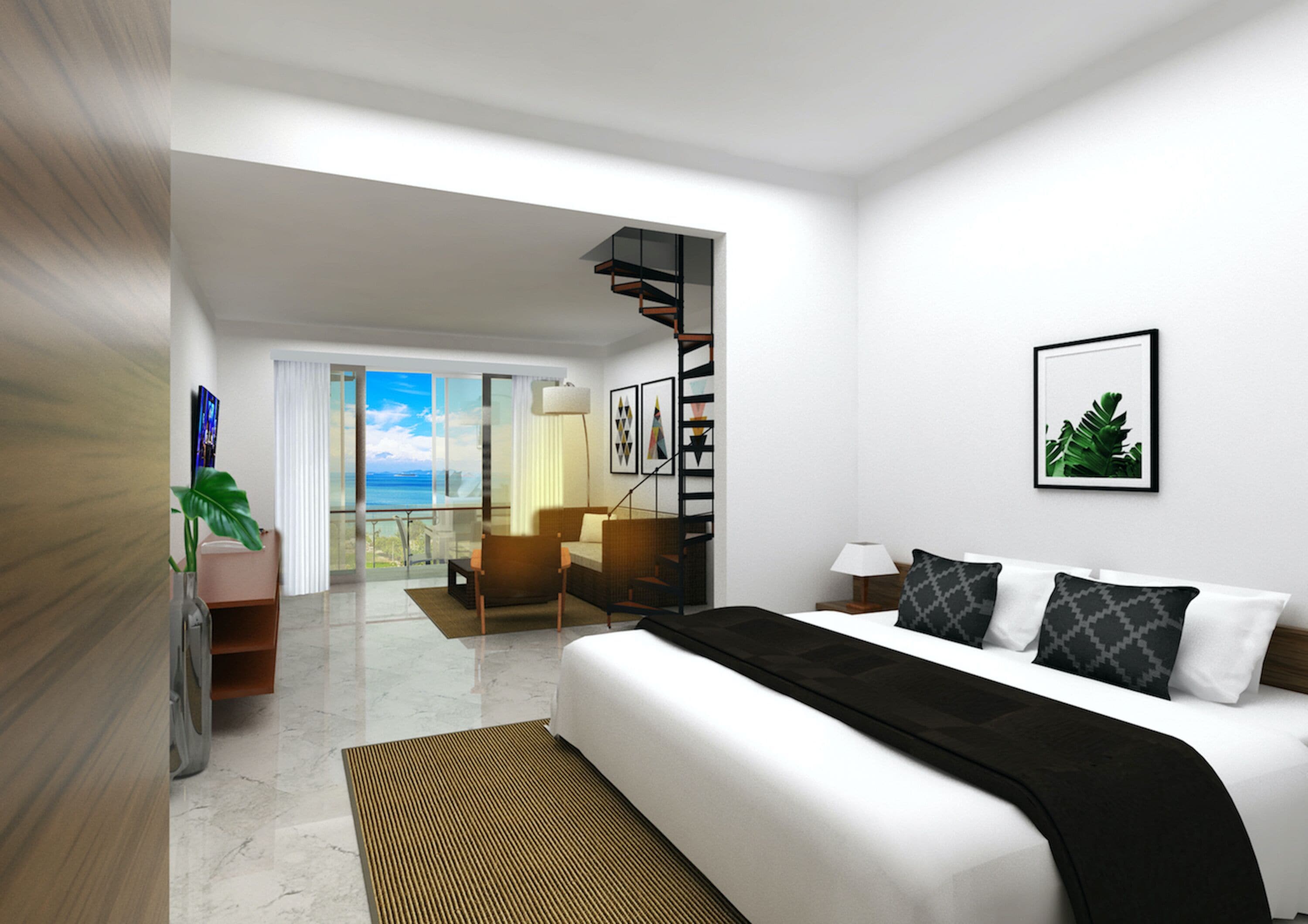 Suite Studio Luxe | Minibar, coffres-forts dans les chambres, rideaux occultants