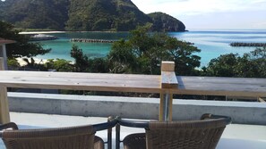 Queen Room with Sea View | Terrace/patio - Blue Suites Hanamuro on the beach (Zamami)