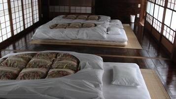 Desk, free WiFi, bed sheets