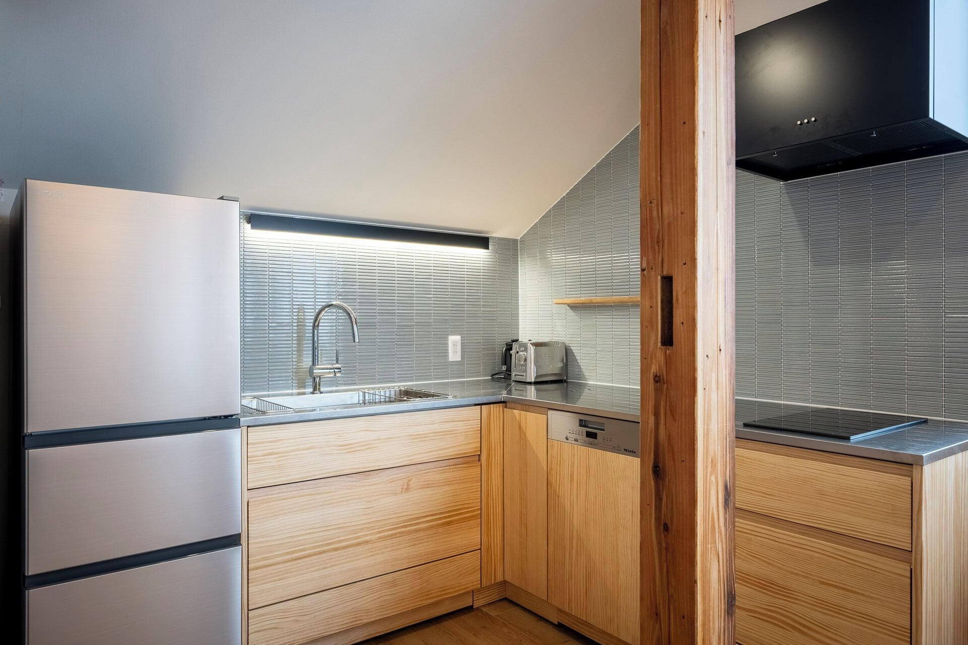 premium apartment | private kitchen | fridge, electric kettle