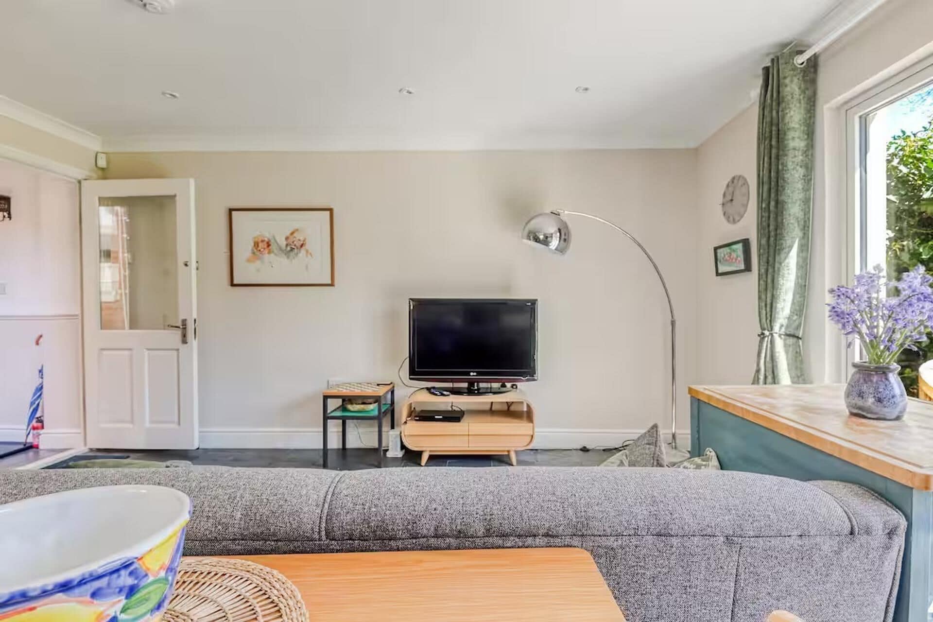 30-inch TV with cable channels
