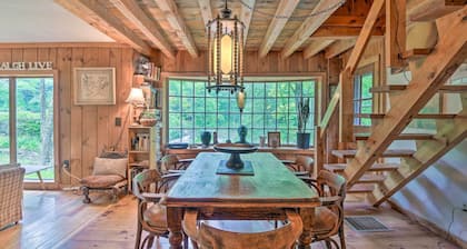 'The Mill River Cabin’ w/ Fireplace & River View!