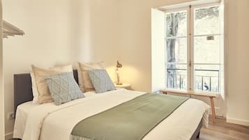 City appartement, 1 slaapkamer, balkon (Conqvistador 103) | 1 slaapkamer, een bureau, een laptopwerkplek, gratis babybedden