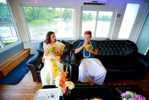 Lobby sitting area - Indiavacationz Houseboat (Ambalapuzha)