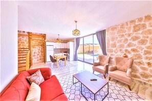 Villa, 1 Bedroom | Living area | Flat-screen TV - Villa Dava (Kas)