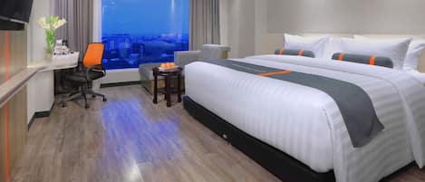 Premium bedding, in-room safe, desk, soundproofing