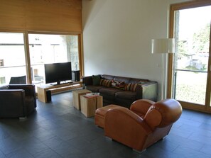 TV, fireplace, DVD player, stereo