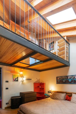 Duplex, 1 Bedroom | 1 bedroom, laptop workspace, WiFi, bed sheets - Buniva 3 (Turin)