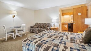 Unclassified image, 4 of 24, button - Studio Queen/Sleeper sofa w/outdoor heated pool207 (Killington)