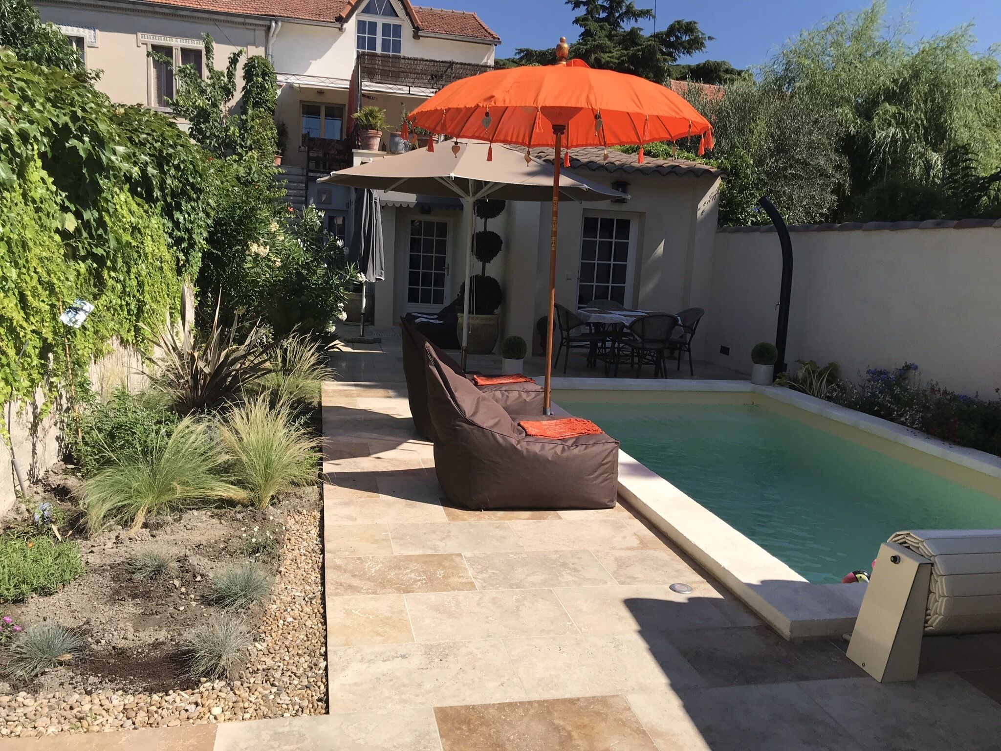 Et oppvarmet basseng