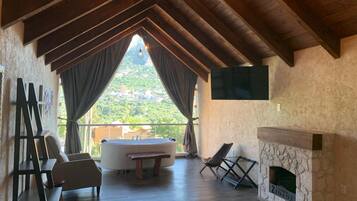 Panoramic-Ferienhütte, Bergblick