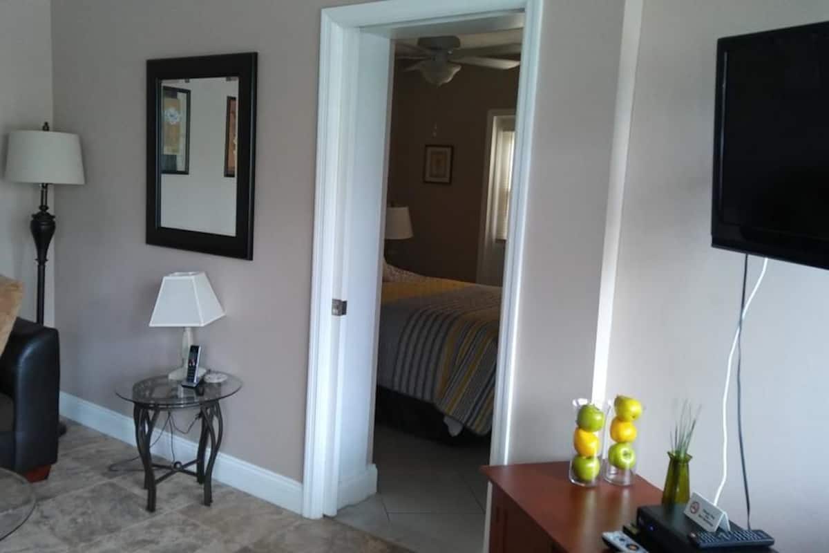 Basic Condo, 1 Bedroom | Premium bedding, pillowtop beds, iron/ironing board, free WiFi