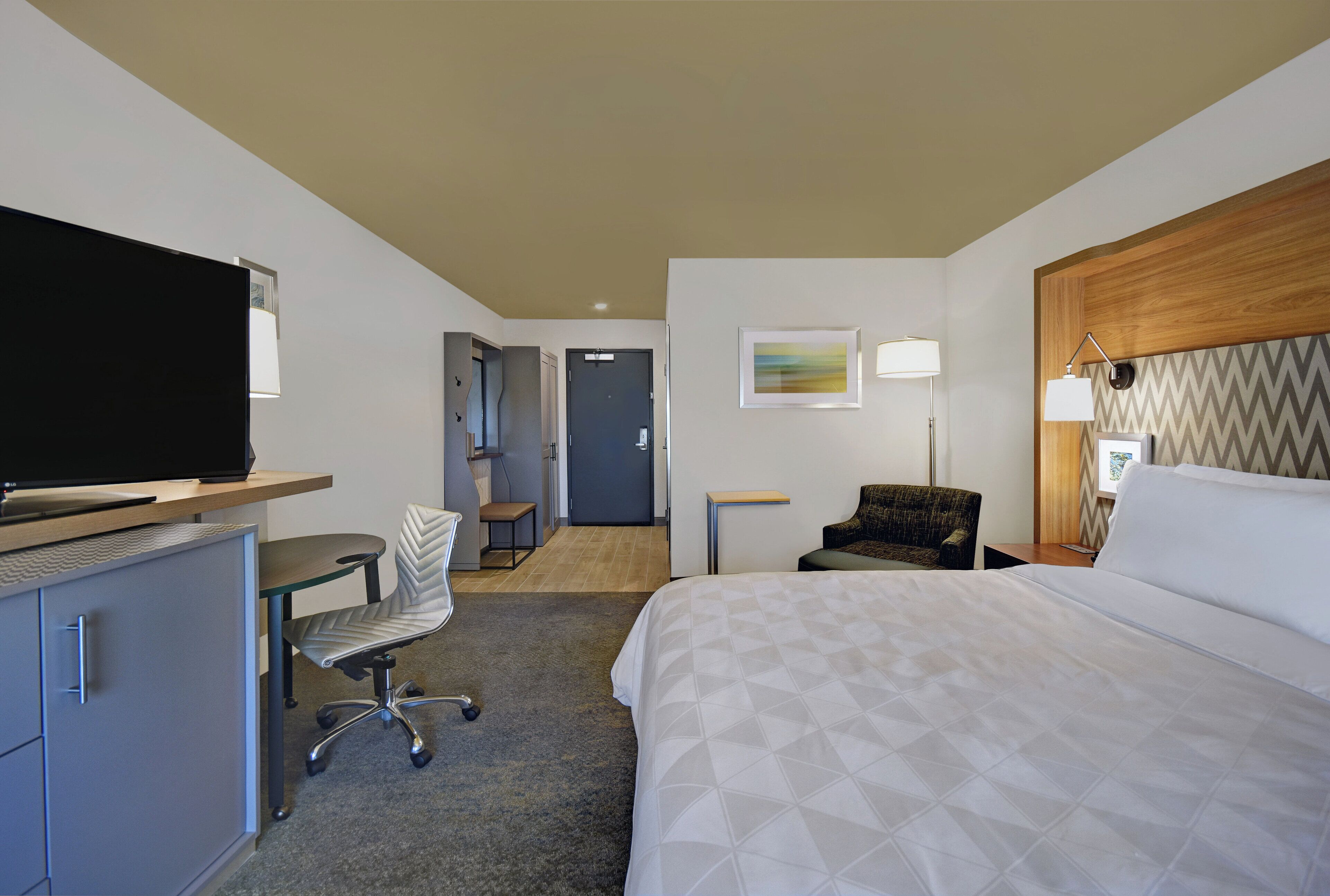 1 dormitorio, ropa de cama hipoalergénica, escritorio