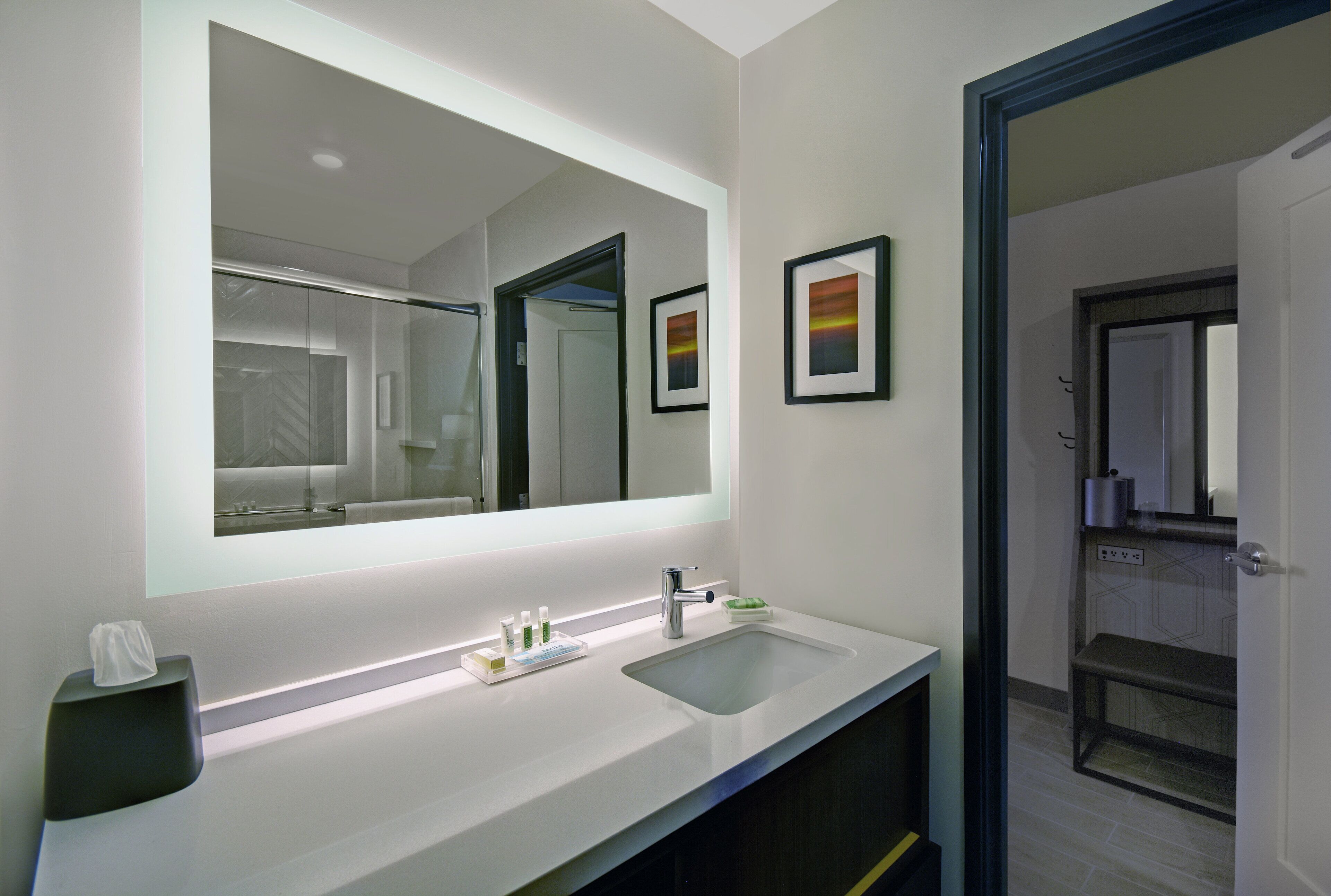 free toiletries, hair dryer, towels, soap