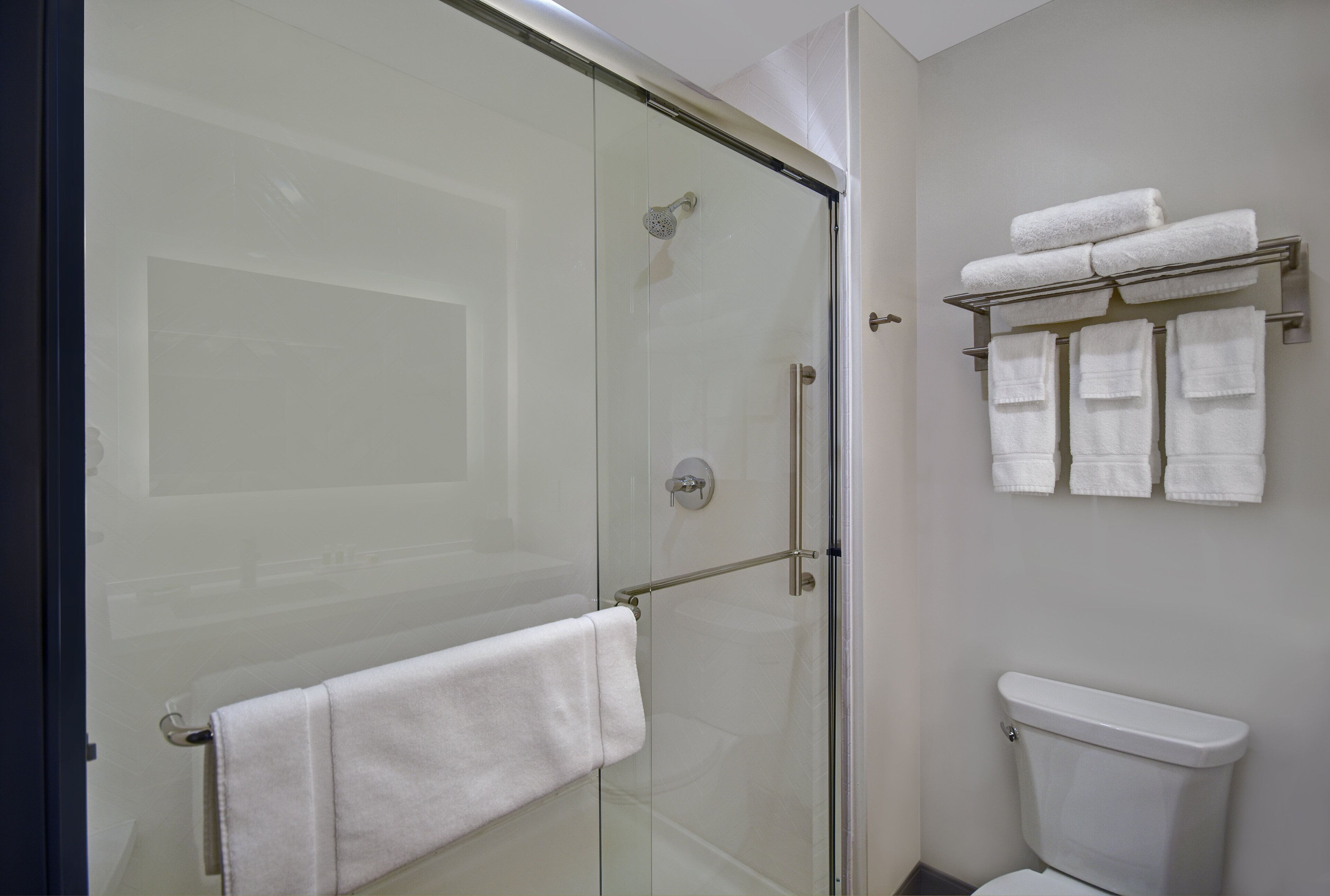 free toiletries, hair dryer, towels, soap