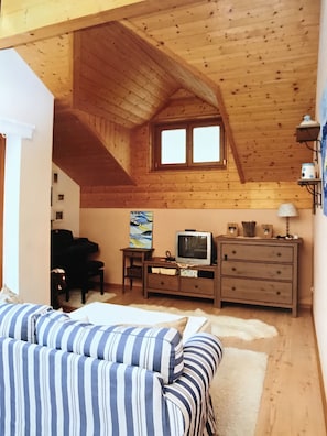 Family Apartment, 1 Bedroom, Balcony | Living area | Flat-screen TV - Appartment Lukasser (Ainet)