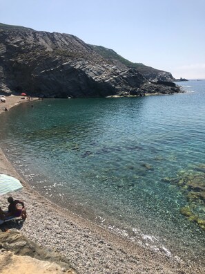 En la playa