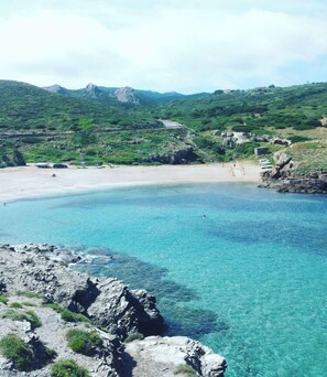 En la playa