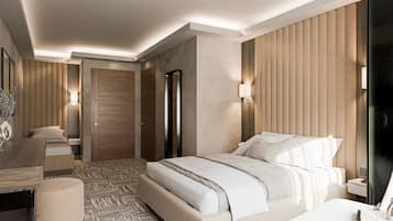 Design Triple Room | Frette Italian sheets, premium bedding, memory foam beds, free minibar