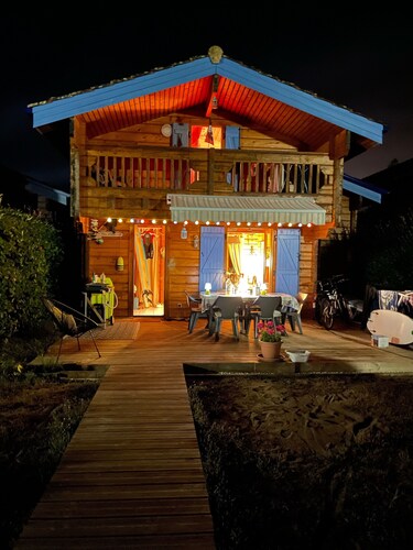 Chalet climatisé 6 personnes proche océan