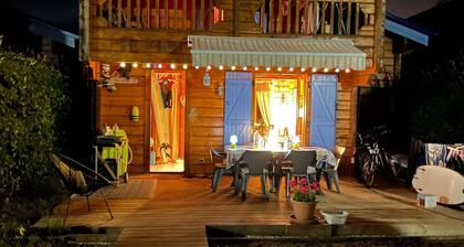Chalet climatisé 6 personnes proche océan